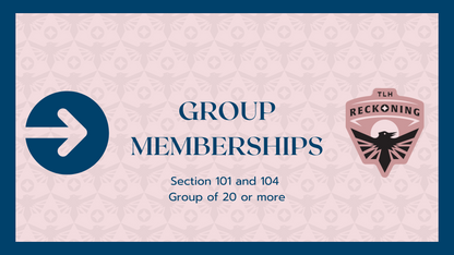 Section 101 and 104 - Group Season Ticket Membership of 20 or more